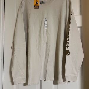 Carhartt women’s Beige Long Sleeve Tee
